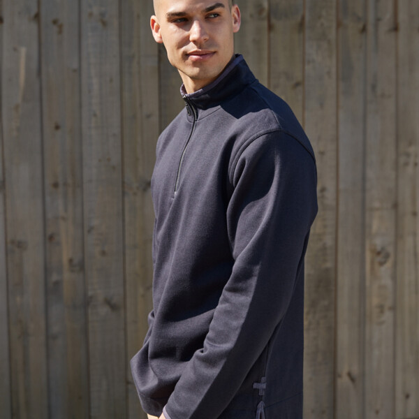 Front Row Collection Super Soft Zip Neck Sweatshirt Thumbnail