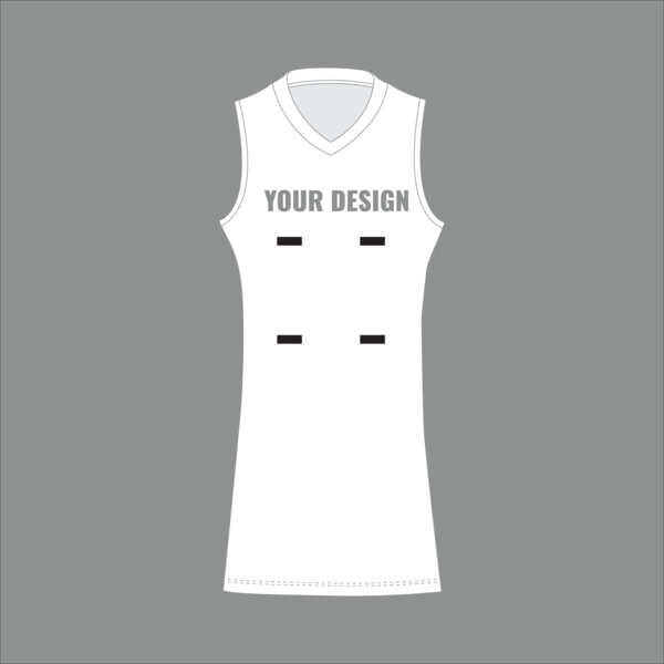  STANDARD V NECK NETBALL DRESS - Adult Thumbnail